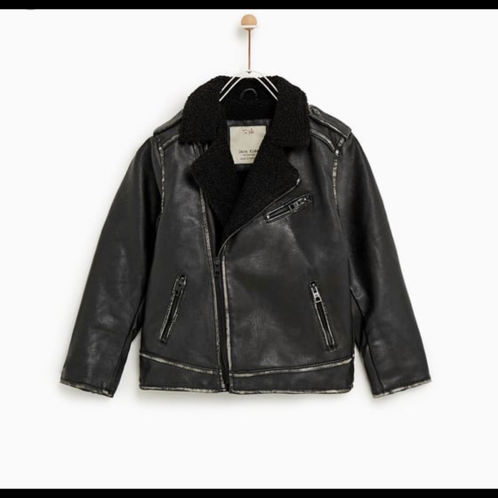 Zara Boy Faux Leather Jacket